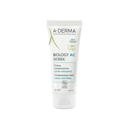 A-Derma Biology AC Hydra Αντισταθμιστική Εξαιρετικά Καταπραϋντική Κρέμα Προσώπου 40ml