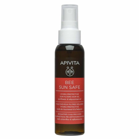 Apivita Bee Sun Safe Hydra Protective Hair Oil Ενυδατικό Λάδι για τα Μαλλιά με Αντηλιακά Φίλτρα Ηλί