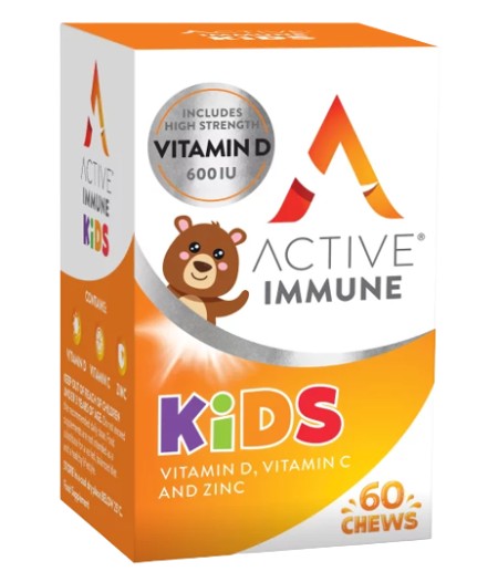 Bionat Active Immune Kids Vitamin D, C & Zinc Παιδικό Συμπλήρωμα Διατροφής για την Ενίσχυση του