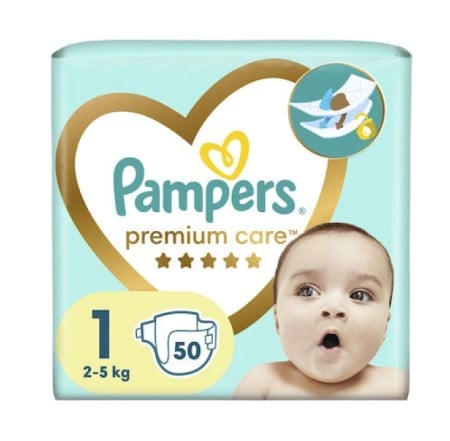 Pampers PROMO Premium Care Πάνες Μέγεθος 1 [2-5kg] 4x50 Τεμάχια [200 Πάνες]