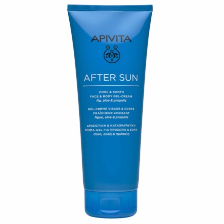 Apivita After Sun Cool Sooth Face Body Cream Ενυδατική Κρέμα Gel για Μετά τον Ήλιο για Πρόσωπο - Σώ