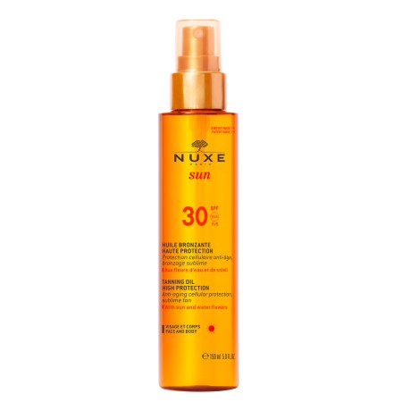 Nuxe Huile Bronzante Sun Tanning Oil for Face - Body SPF30 Λάδι Μαυρίσματος για Πρόσωπο και Σώμα 15