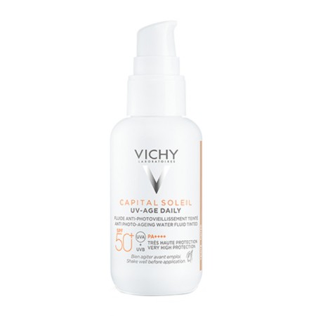 Vichy Capital Soleil UV Age Daily SPF50+ Αντηλιακό Προσώπου με Χρώμα Κατά της Φωτογήρανσης 40ml