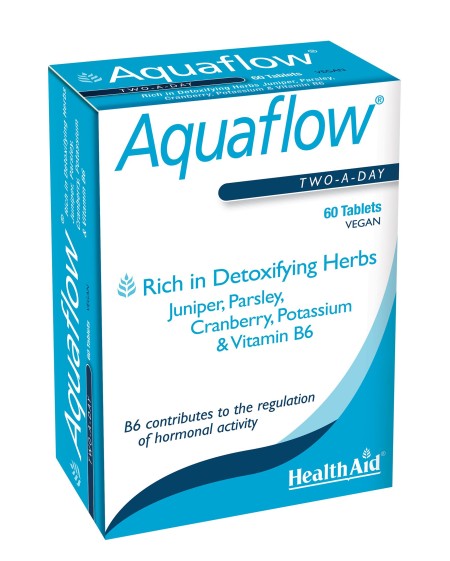 Health Aid Aquaflow Vegetarian Συμπλήρωμα Διατροφής με Εκχυλίσματα Βοτάνων - Βιταμίνη Β6 για την Κα