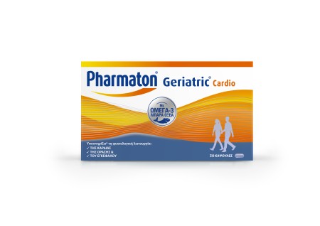 Sanofi Pharmaton Geriatric Cardio Πολυβιταμίνη με Ωμέγα 3 Λιπαρά Οξέα 30 Κάψουλες