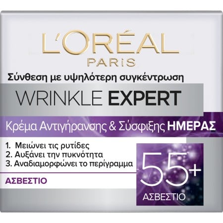 L'Oreal Paris Wrinkle Expert 55+ Κρέμα Ημέρας Αντιγήρανσης & Σύσφιξης 50ml