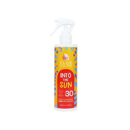 Aloe Colors Into The Sun Body Sunscreen SPF30 Αντηλιακή Κρέμα Σώματος Υψηλής Προστασίας με Βελούδιν