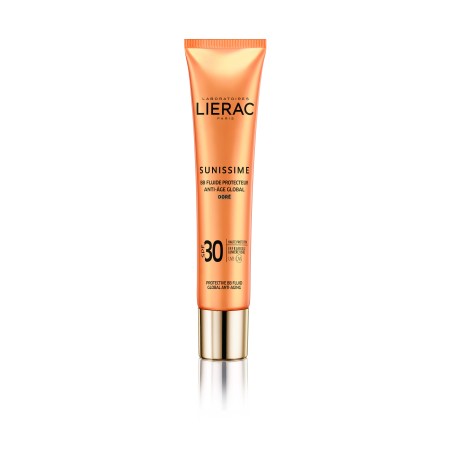 Lierac Sunissime BB Fluid Anti Age Global Golden SPF30 Λεπτόρρευστη Αντηλιακή Κρέμα Προσώπου με Χρώ