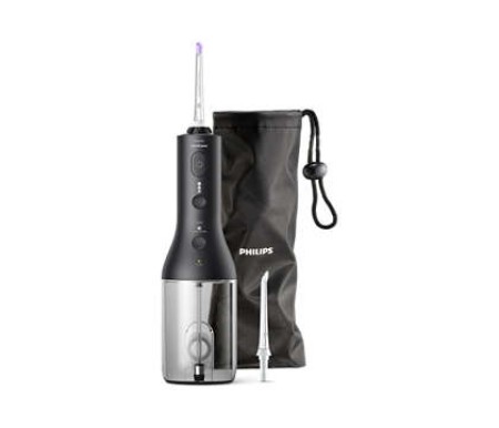 Philips Sonicare Cordless Power Flosser 3000 Ηλεκτρικό Οδοντικό Νήμα Χρώμα Μαύρο 1 Τεμάχιο [HX3806/