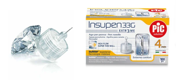 Agujas insulina 33G ADVANCED 4mm INSUPEN PIC SOLUTION